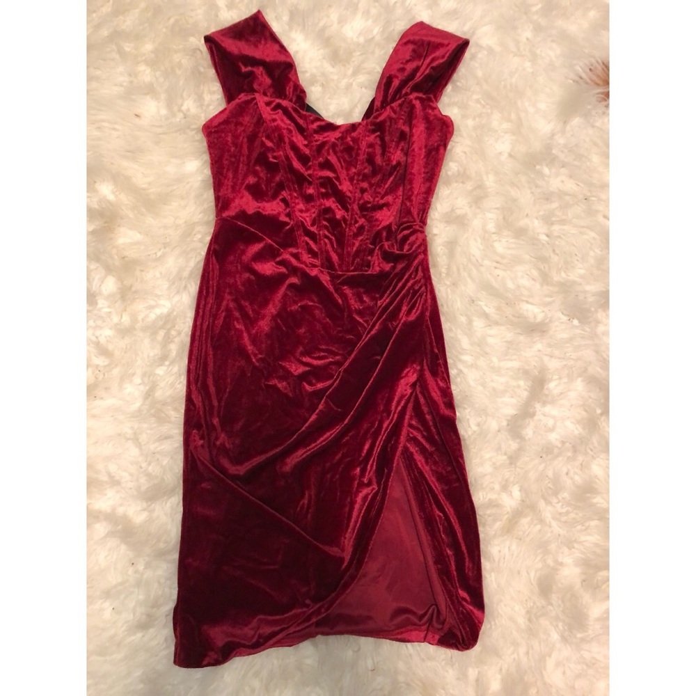 NWT Red Velvet Dress by Miss ord